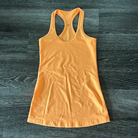 Lululemon Cool Racerback Tank Creamsicle Pop Sz 4 First Release Classic Core Top - Picture 9 of 14